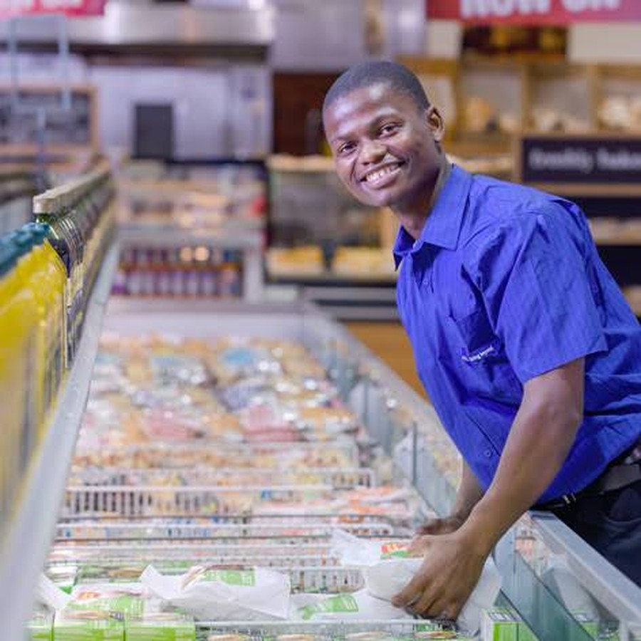 Sales and merchandising representative in a retail store